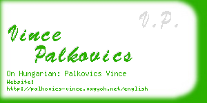 vince palkovics business card